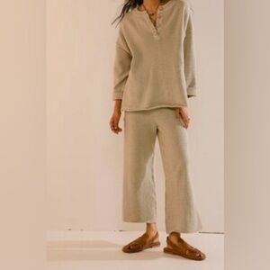 Free people Beach Hailee Waffle Sweater Pants in size Medium